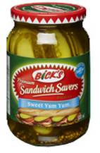 Sliced Pickles Bick's