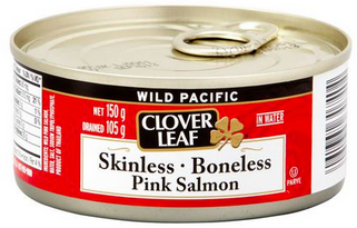 Pink Salmon Clover Leaf