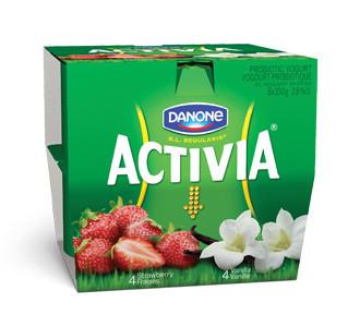 Activia Yogurt Vanilla & Strawberry