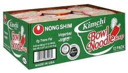 Nongshim Bowl Noodle Soup Kimchi