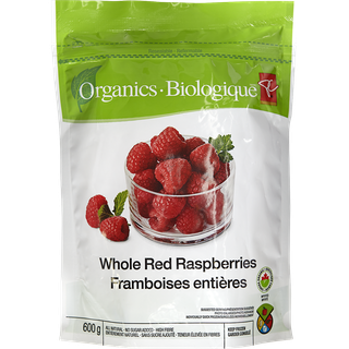 PC Choice Organic Whole Red Raspberries