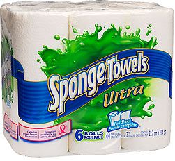 Kitchen Paper Sponge Towel Ultra x6